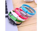 Soft Wristband Micro USB 2.0 Cable Bracelet Data Charging Line For Android