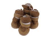 Lovely Winter Warm Pet Dog Shoes Anti Slip Snow Boots For Small Pet Puppy
