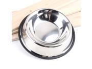 Stainless Steel No tip Non SLIP Dog Puppy Pet Food Water Bowl Dish12 32 64oz