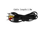 Hot 1.8M RCA TV Cable AV lead Sound Video for Sony Playstation 2 3 PS2 PS3