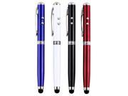 4in1 LED Laser Pointer Torch Touch Screen Stylus Ball Pen for iPhone4 4s