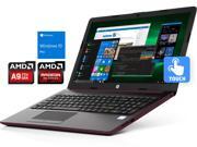 HP 15.6" HD Touchscreen Notebook - Burgundy, AMD Dual-Core A9-9425 Upto 3.7GHz, 8GB RAM, 1TB SSD, DVDRW, HDMI, LAN, Card Reader, Wi-Fi, Bluetooth, Windows 10 Pr