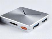 QSMHYM Mini 4 Port USB 3.0 HUB CQT 3002 S