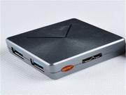 QSMHYM Mini 4 Port USB 3.0 HUB CQT 3002 G