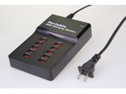 QSMHYM 10 Port USB Charger Protable Charging Station QSM0003