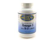 Omega 3 plus D 3 1000 IU by Vitamin Discount Center 200 Softgels