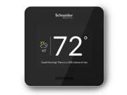 Schneider Electric Wiser Air Wi Fi Smart Thermostat with Comfort Boost Black