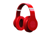Fuji Labs Red AUFJ W HD2000 RE Bluetooth Wireless HD2000 Professional Stereo Headphones