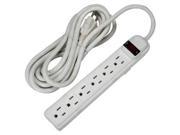 Fuji Labs 12Ft 6 Outlet Surge Protector 15A 90J UL