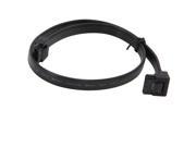 18inch 180 to 90 degree 6Gb s SATA3 Serial ATA DATA cable with latch for PC SATA 3.0 SATAIII 6Gbps HDD Hard Drive Disk SSD Black