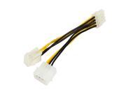 6 inch ATX 12V P4 4 Pin with Molex LP4 to EPS 12V 8 Pin Motherboard CPU Power Supply Adapter Converter Cable ATX P4 to EPS 8pin