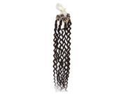 100S 20 100% Real Remy Micro Loop Ring Beads Hair Curly human hair extensions 04 Medium Brown