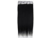 16 30g Skin Weft Tape In 100% Real Remy Human Hair Extension 01 Jet Black
