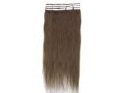 24 70g Skin Weft Tape In 100% Real Remy Human Hair Extension 08 Chestnut Brown