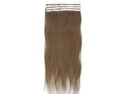 16 30g Skin Weft Tape In 100% Real Remy Human Hair Extension 12 Light Brown