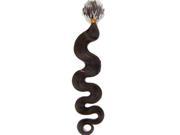 100S 20 100% Real Remy Micro Loop Ring Beads Hair Wave Human Hair Extensions 04 Medium Brown