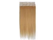 20 50g Skin Weft Tape In 100% Real Remy Human Hair Extension 27 Dark Blonde