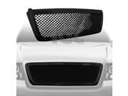 04 08 Ford F150 Bentley Mesh Front Hood Bumper Grillee Kit Replacement Black