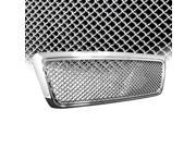 Ford F150 04 08 Bentley Mesh Front Hood Bumper Grille Kit Replacement Chrome