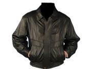 Mens Classic Black Bomber Leather Jacket