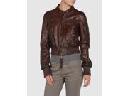 Ladies Burgundy Lavish Leather Jacket