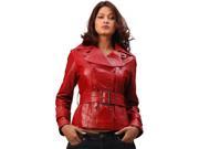 Womens Red Leather Blazer Very Exotic