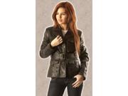 Womens Sexy Washed Leather Coat