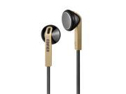 Edifier H190 Premium Earbuds Classic Style Earbud Headphones Golden Color Earphones with Non tangle Wire