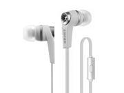 Edifier P275 Headset Headphones with Mic and Inline Control Noise Isolating In Ear Monitor Earphones White