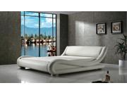 Greatime B1070 FU White Comtemparay Upholstered Bed