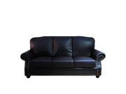 Greatime S1003 Traditional bonded leather Sofa black