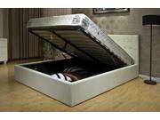 Greatime BS1111 2 Eastern King White Storage Bed