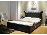 Greatime B1121 Cal King Black Upholstered Bed