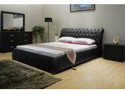 Greatime B1127 Queen Black Upholstered Bed