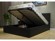 Greatime BS1111 2 FULL Black Storage Bed