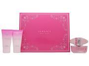Versace Bright Crystal 3pc Set Women Eau De Toilette EDT 1.7oz 50ml
