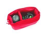 XCSOURCE Insert Padded Camera Bag DSLR Lens Inner Divider Partition Protect Case Pouch Red LF675