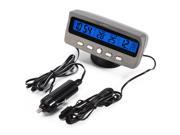 XCSOURCE Car Digital Voltage Monitor Temperature Thermometer Clock Alarm Calendar MA349