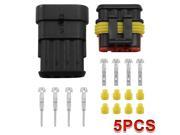 XCSOURCE 5x Electrical Waterproof Connectors Set 4 Pin Way Superseal Pair Car Boat MA380