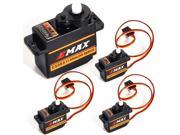 XCSOURCE 4x Emax High Sensitive Mini Sub Micro Servo ES08A 9g For RC Helicopter RC019