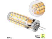Sunix 10pcs High Power G4 5W 48 SMD 2835 LED Silicone Spotlight Bulb Lamp Warm White Dimmable SU024