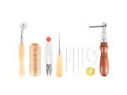 XCSOURCE 7pcs Leather Craft Hand Punch Stitching Sewing Tool Thread Awl Thimble Set TH383