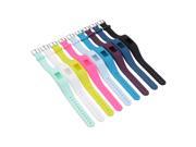 XCSOURCE 9pcs Colorful Replacement Wristband with Metal Clasps for Garmin Vivofit 3 TH429