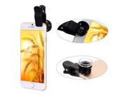 XCSOURCE Black 4in1 Fisheye lens Wide Angle lens Macro lens 6x HD Super Macro Lens Clip for iPhone 4 4S 5 5S 6 6 plus Samsung Note 2 N7100 Note3......