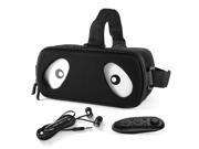 XCSOURCE Universal 3D VR Virtual Reality Headset Video Movie Game Glasses 3D VR Box Bluetooth Remote Controller Earphone for 4.7 6.0 Smartphones AC612