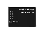 XCSOURCE 5 Port HDMI Switch Switcher Selector Splitter High Speed Hub Box 3D 1080P for HDTV DVD XBOX Laptop AH256