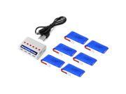 XCSOURCE 6pcs 3.7V 500mAh 25C Lipo Battery 6 in 1 Battery Charger For Hubsan H107L H107C H107D Quadcopter BC635