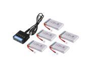 XCSOURCE 5pcs 3.7V 1200mAh 25C Lipo Battery 5 in 1 Battery Charger For Syma X5 X5C X5SC X5SW Quadcopter BC636