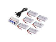 XCSOURCE 6pcs 3.7V 1200mAh 25C Lipo Battery 6 in 1 Battery Charger For Syma X5 X5C X5SC X5SW Quadcopter BC637