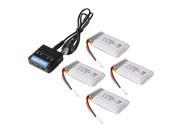 XCSOURCE 4pcs 3.7V 680mAh 25C Lipo Battery 4 in 1 Battery Charger For Syma X5 X5C X5SC X5SW Quadcopter BC639